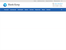 Tablet Screenshot of marshkemp.com